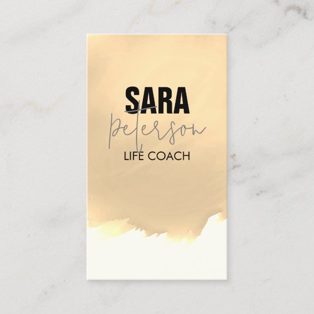 Tarjeta De Visita Life Coach Personal Improving (Anverso)