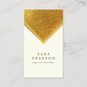 Tarjeta De Visita Life Coach Personal Services Gold Edge Elegant
