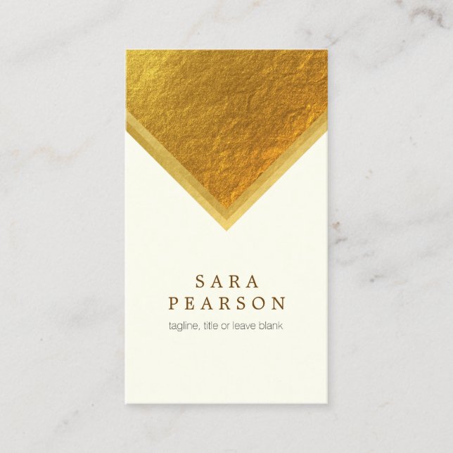 Tarjeta De Visita Life Coach Personal Services Gold Edge Elegant (Anverso)
