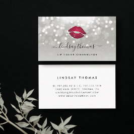 Tarjeta De Visita Ligas de resplandor platino