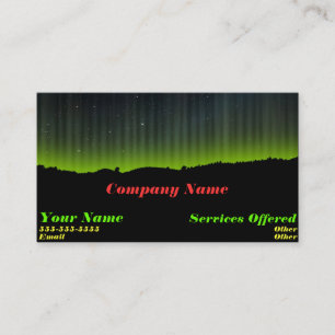 Tarjeta de visita ligera fresca