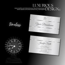 Ligero brillo plateado suave brillo y iniciales