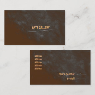 Tarjeta De Visita Ligeros Blogs de Lápiz Grunge Marrón