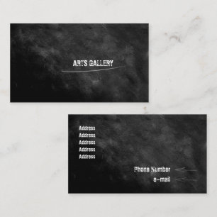 Tarjeta De Visita Ligeros Blogs de Lápiz Grunge Negro