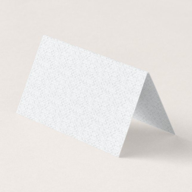 Tarjeta De Visita Light Gray Geometric Floral Pattern (Reverso)