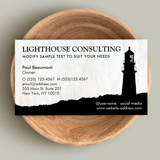 Tarjeta De Visita Lighthouse Business Card (Subido por el creador)