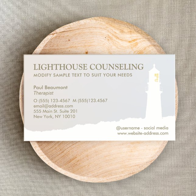 Tarjeta De Visita Lighthouse Business Card (Subido por el creador)