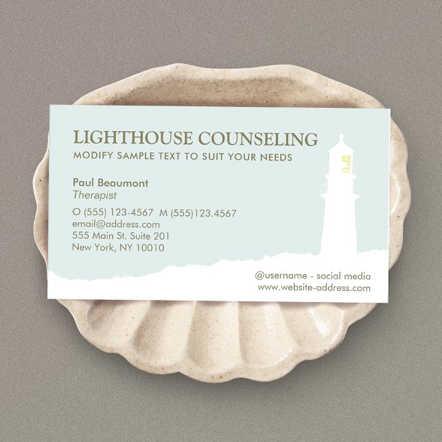 Tarjeta De Visita Lighthouse Business Card (Subido por el creador)