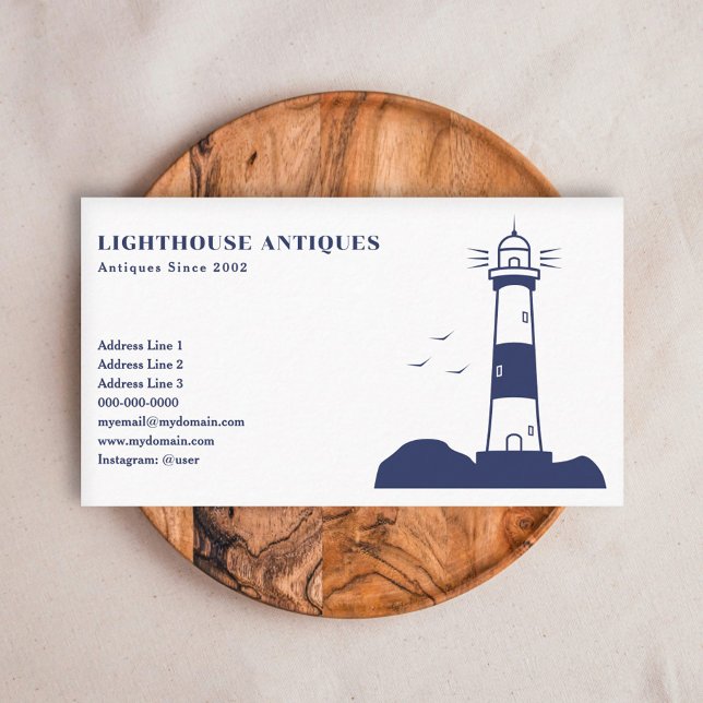 Tarjeta De Visita Lighthouse Business Card (Lighthouse Business Card)