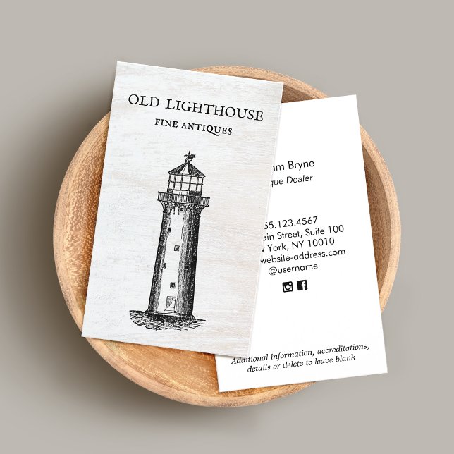 Tarjeta De Visita Lighthouse Etching Square Business Card (Subido por el creador)
