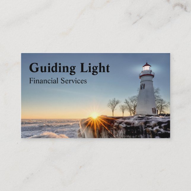 Tarjeta De Visita Lighthouse Financial Service (Anverso)