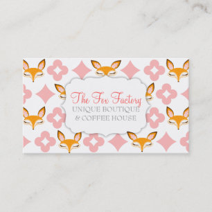 Tarjeta De Visita Lil Foxie - personalizado femenino lindo Bizcards