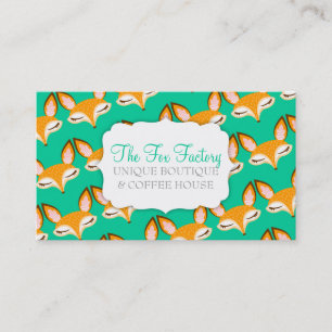 Tarjeta De Visita Lil Foxie - personalizado femenino lindo Bizcards
