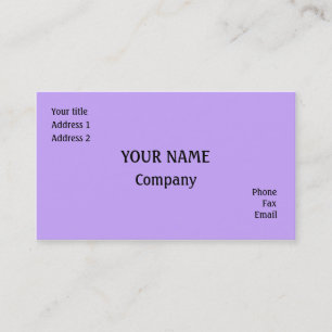 Tarjeta De Visita Lilac