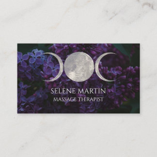 Tarjeta De Visita Lilac and Triple Moon business card