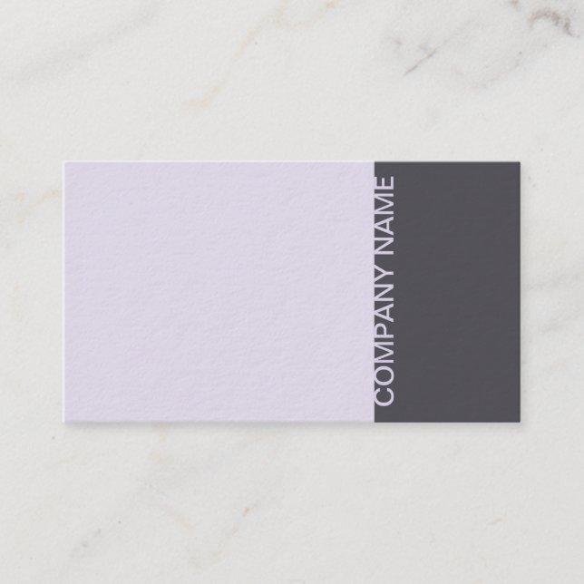 Tarjeta De Visita Lilac Purple Modern (Anverso)