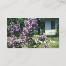 Tarjeta De Visita Lilacs vintage Lilac Bush en casa