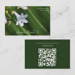 Tarjeta De Visita Liliana silvestre blanca del bosque jardinero eco