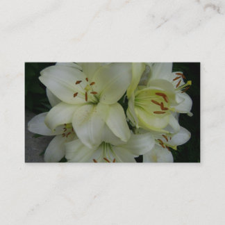 Tarjeta De Visita Lillies - horticultores - el ajardinar