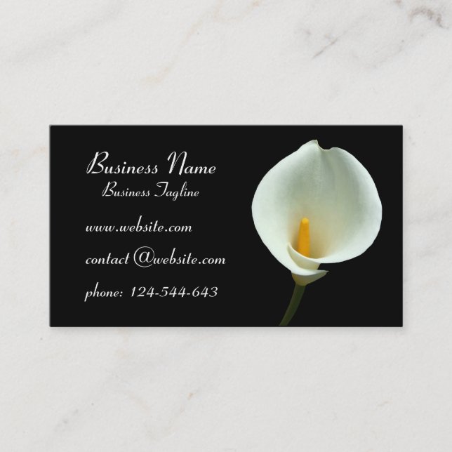 Tarjeta De Visita Lilly Flower Business Cards (Anverso)