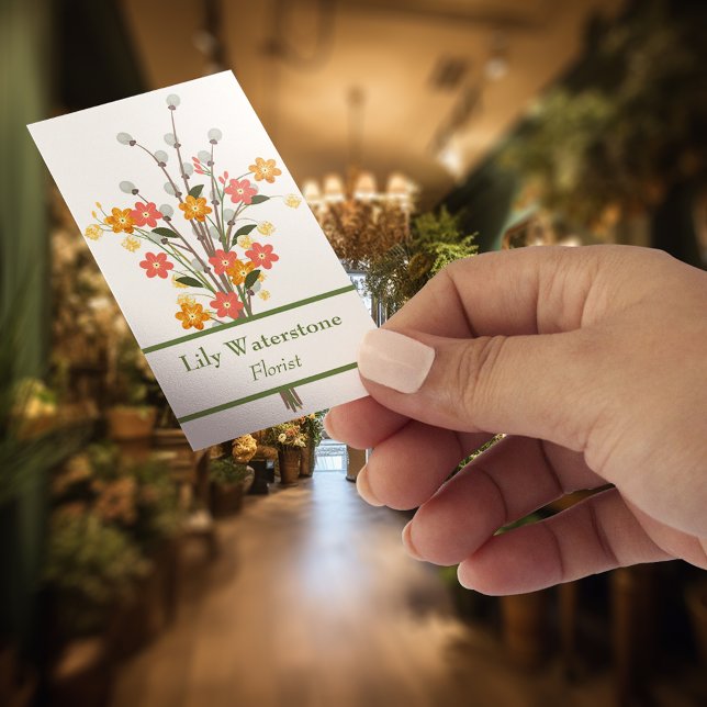 Tarjeta De Visita Lily del Floristo del Valle (Subido por el creador)