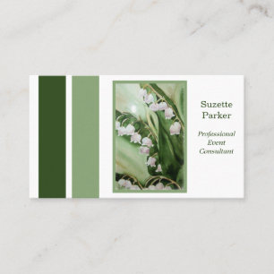 Tarjeta De Visita Lily of the Valley Event Planner