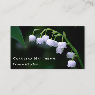 Tarjeta De Visita Lily of the Valley Floral