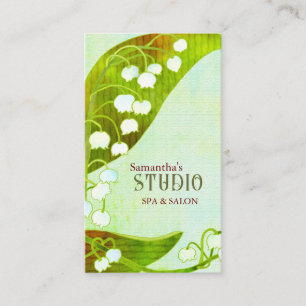 Tarjeta De Visita Lily of the Valley Spa & Salon