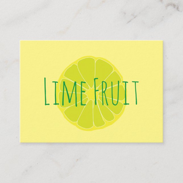 Tarjeta De Visita Lime Fruit (Anverso)