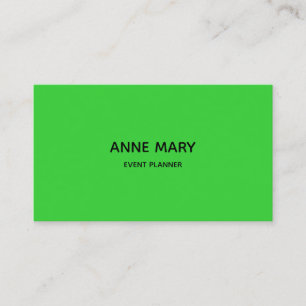Tarjeta De Visita Lime Green Profesional Moderno y Colorido Plan de 