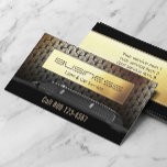 Tarjeta De Visita Limo & Car Service Modern Gold Limousine Driver<br><div class="desc">Moderna tarjeta de visita Gold Limousine Limo & Car Service.</div>
