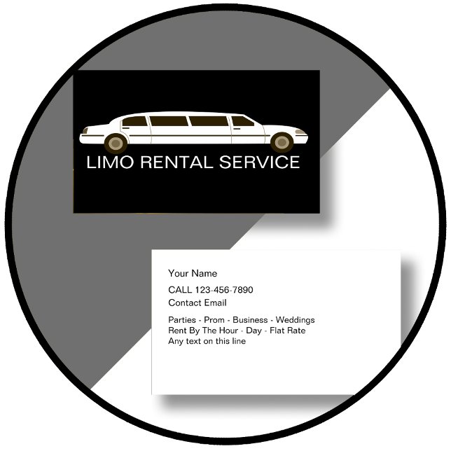 Tarjeta De Visita Limo Rental Simple Business Cards (Subido por el creador)