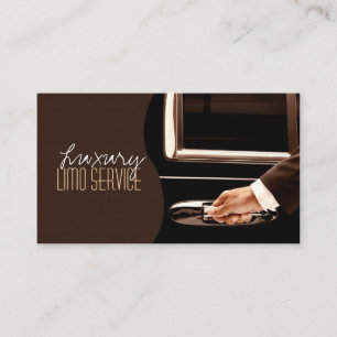 Tarjeta De Visita Limo Service Driver, Cab, Taxi Business Card