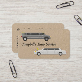 Tarjeta De Visita Limo Service Limousine