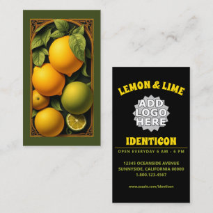 Tarjeta De Visita Limon limón Art Nouveau