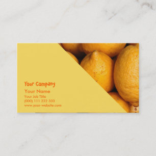 Tarjeta De Visita Limones