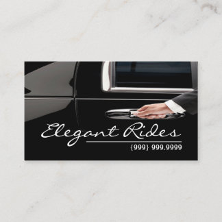 Tarjeta De Visita Limousines Limo Car Services Driver Business Card