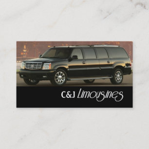 Tarjeta De Visita Limousines, Limo Services, Driver Business Card