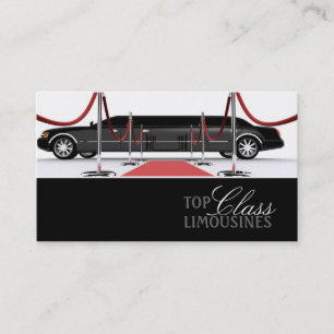 Tarjeta De Visita Limousines, Limo Services, Driver Business Card