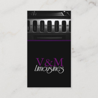 Tarjeta De Visita Limousines, Limo Services, Driver Business Card