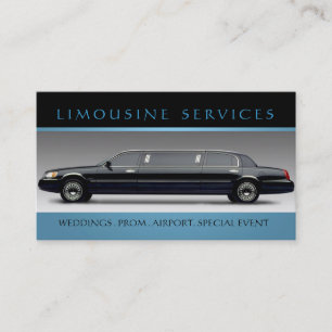 Tarjeta De Visita Limousines, Limo Services, Driver Business Card