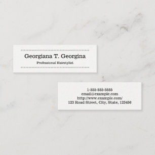 Tarjeta de visita limpia, minimalista, profesional