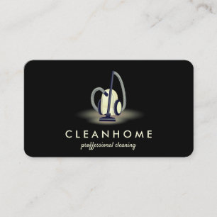 Tarjeta De Visita Limpiador de vacío Casa Limpiando el Jardín