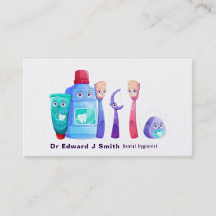 Tarjeta De Visita Limpiador dental de higienista dental