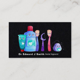 Tarjeta De Visita Limpiador dental de higienista dental