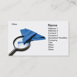 Tarjeta De Visita Limpiador óptico
