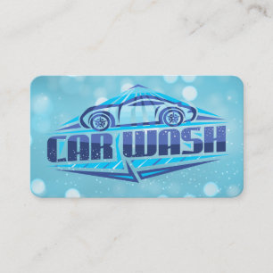 Tarjeta De Visita Limpiadores de lavado de autos Servicios de auto