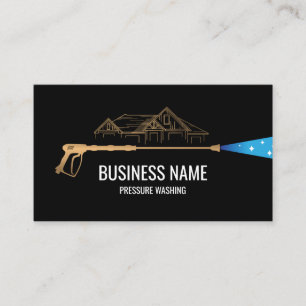 Tarjeta De Visita Limpieza a presión profesional Poder Masculino