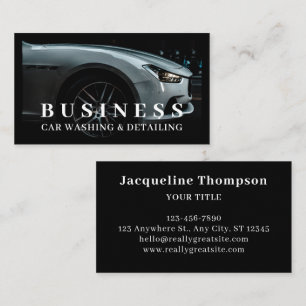 Tarjeta De Visita Limpieza automática de lavado de coches profesiona