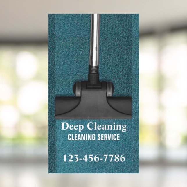 Tarjeta De Visita Limpieza de alfombras de suelo de Office Janitoria (Office Janitorial Services Floor Carpet Cleaning Business Card)